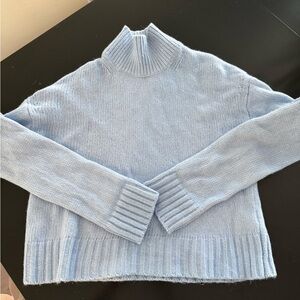 Light Blue Turtleneck Sweater by everlane XS super soft